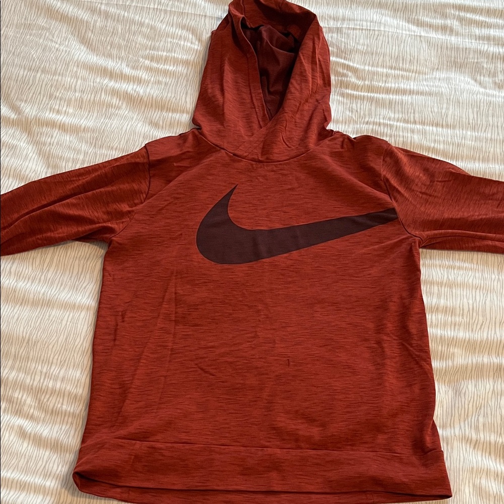 Nike Burnt Orange Hoodie with Swoosh